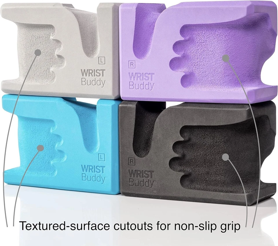 ЗАПЯСТЬЕ Buddy® Блоки для Йоги 2 Упаковки | Уменьшает и Предотвращает Боль в Запястье, Улучшает Com - Изображение 2 из 4