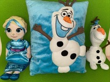 Disney Frozen Room Decor Olaf Throw Pillow  Disney Store Plush Elsa Doll  Olaf