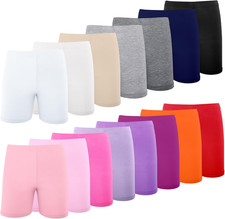 15 Pack Girls Dance Shorts, Bike Shorts for Toddlers, Biker Cartwheel under Dres