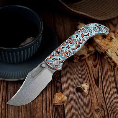 VOSA3908 Vosteed Naga S35VN Blade Micarta Handles Top Liner Lock IKBS