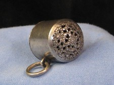 RARE SILVER ANTIQUE VICTORIAN LADIES SIREN WHISTLE PENDANT FOB FRANCIS BARKER ?