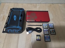 Nintendo 3DS XL Red Super Mario Bros. 2 Edition Bundle With Charger And Games!