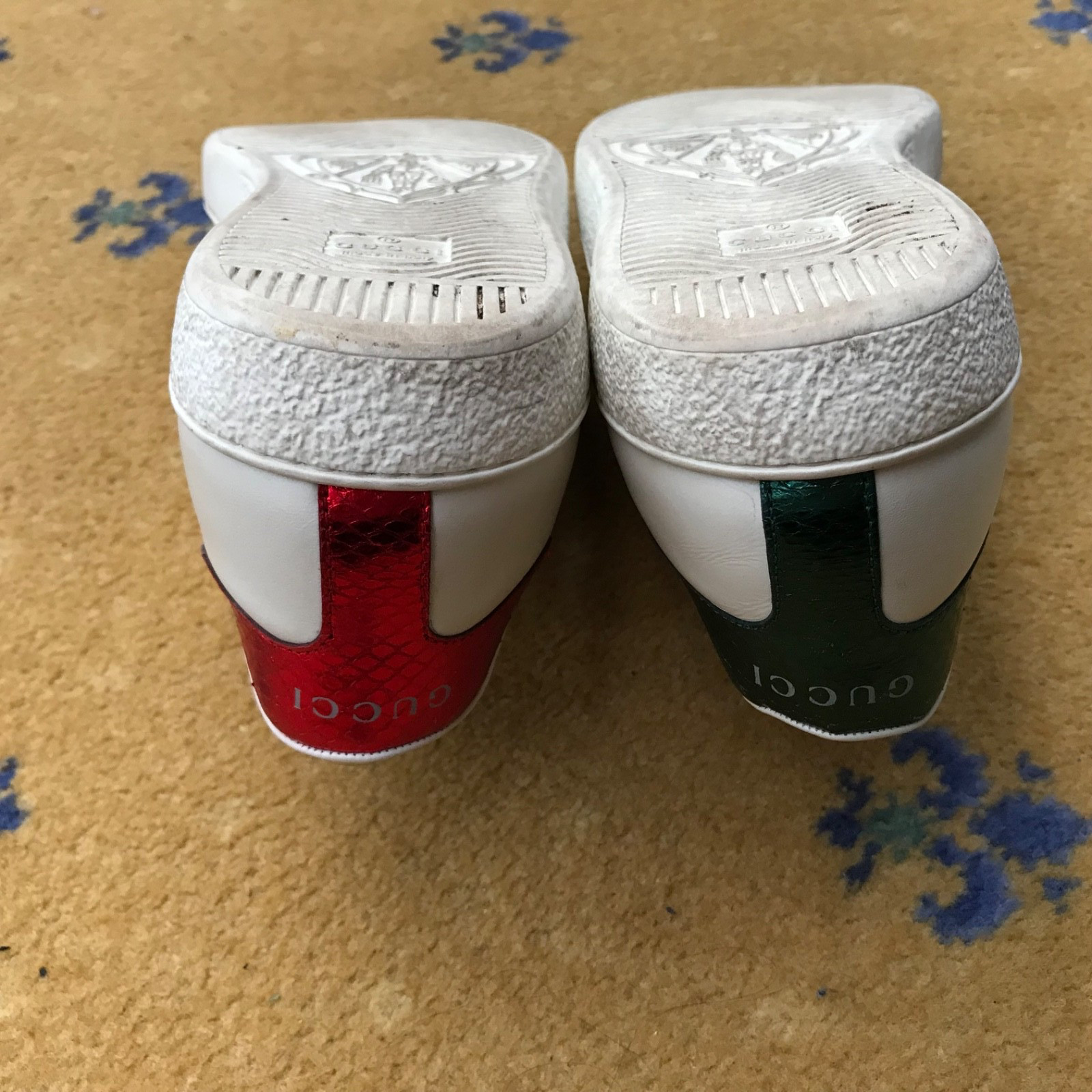 Gucci Ace Trainers Sneaker Shoes Snake Leather Web Green Red Mens UK 7 US 81 41 thumbnail 17