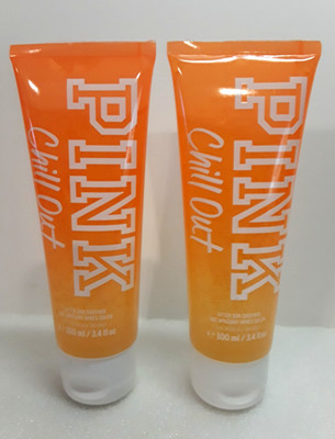 Victoria's Secret Pink Chill Out After Sun Soother Gel Rare 3.4oz Set Of 2