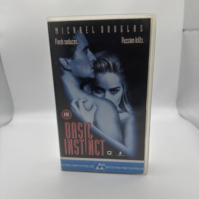 Basic Instinct - Sharon Stone - Michael Douglas - PAL VHS Video Tape 1992