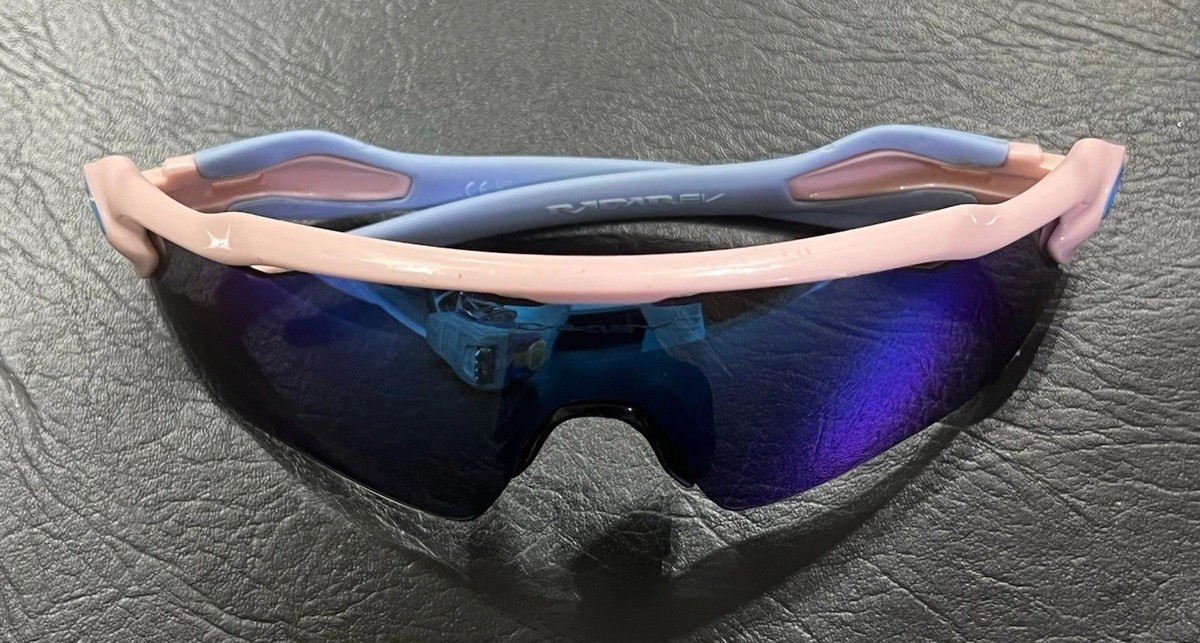 Oakley Radar Ev Path CUSTOM Pink Milkshake Blue Prizm Sunglasses