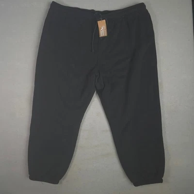 Eddie Bauer Mens 3X Black Vintage Soft Sherpa Lined Sweatpants Joggers NWT - Image 1 of 4