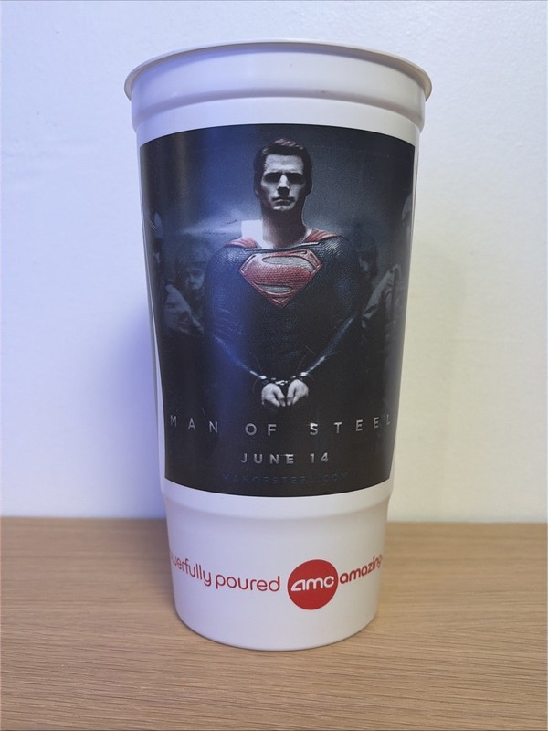Superman MAN OF STEEL 8" Plastic Cup Promo AMC 2013