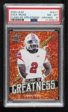 2020 Leaf Best of Football Flash Greatness Orange 4/10 Zack Moss PSA 8 13u1