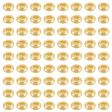 1set 300pcs Brass Spacer Beads Flat Round 3x1mm Hole: 1mm 300pcs