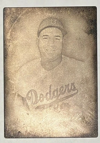 2026 Topps Allen & Ginter TIN TYPE VARIATION #145 Roy Campanella Dodgers RARE SP on vintage sepia background.