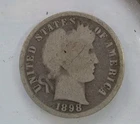 1898 10C Barber Dime