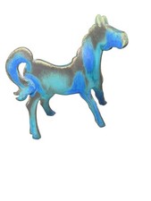 Vintage Horse Figurine Ceramic Statue Silhouette, Canada Danuta Tydor Whimsical