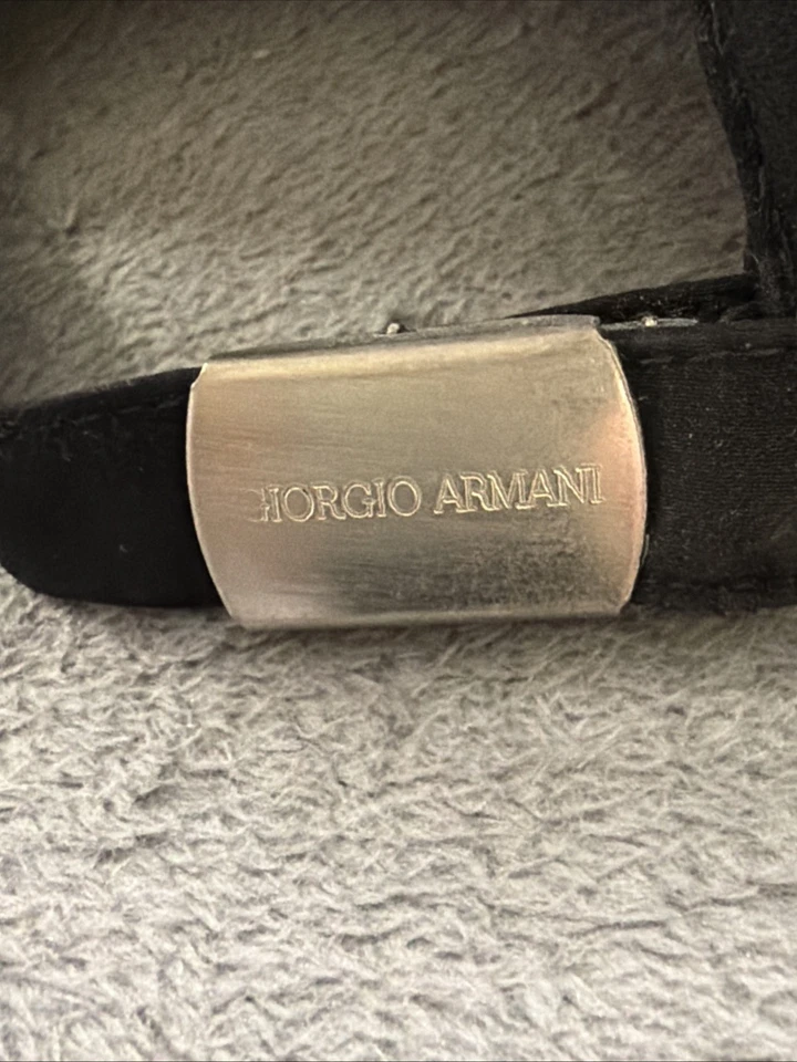 Vintage GIORGIO ARMANI BLACK CAP-MADE IN ITALY - SZ 59 SUPERB CONDITION - Image 4 of 4