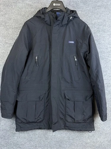 Lands End Squall Winter Parka Jacket Mens L 42-44 Waterproof Windproof Coat image 9