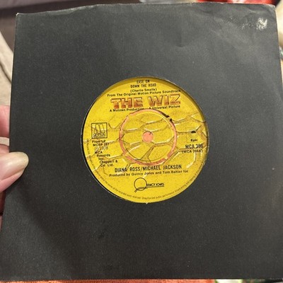 DIANA ROSS & MICHAEL JACKSON - Ease On Down The Road 7  Single 1978 Motown Vg+