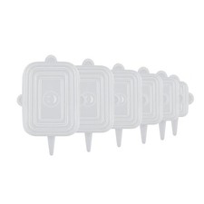 6Pcs Silicone Food Storage Lids 6 Sizes Reusable Food Cover for Cans Bowls PN