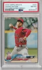2018 Topps Update Shohei Ohtani #US1 Pitching In Red Jersey PSA 8 NM-MT
