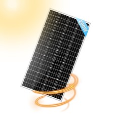 12 Volt Solar Panel 200 Watts Monocrystalline PV Power for RV Camping Off-Grid