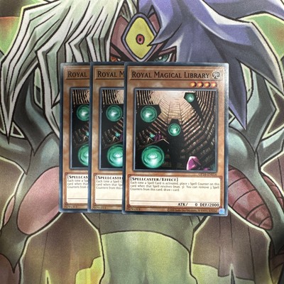 OP16-DE016 x3 Royal Magical Library Common Top Zustand Yugioh