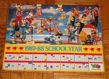 Fisher Price PUFFALUMP POSTER 1987 1988 School Year KOOL AID Vintage 1980s 80s