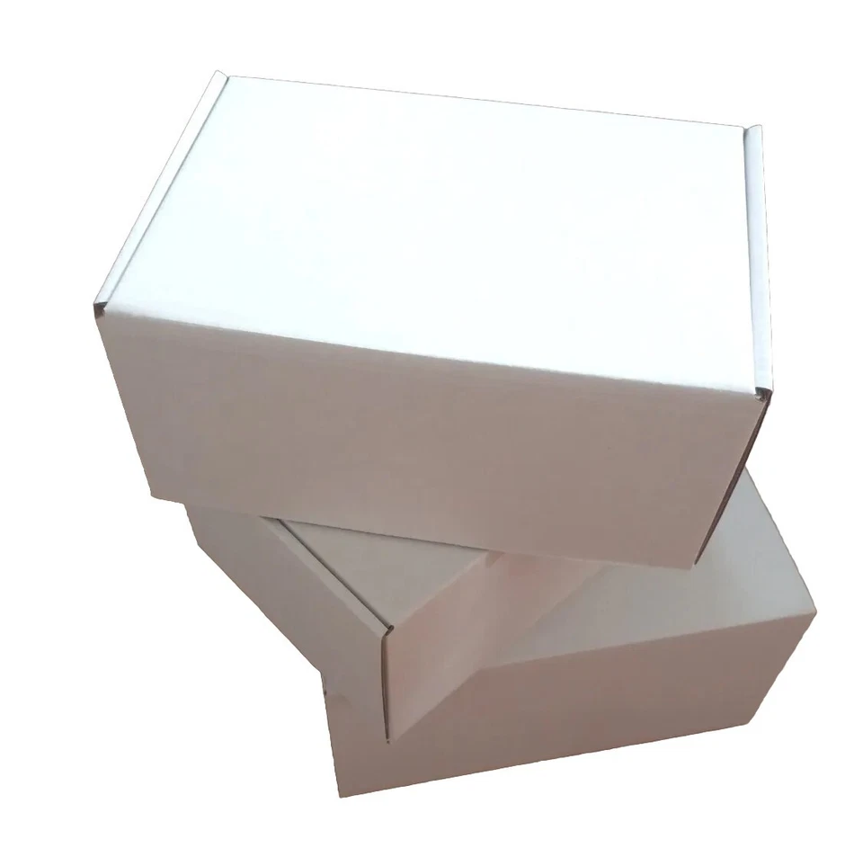 Size 9X6X4 -20 Pcs White Corrugated Mailers  Shipping Packing Box Mailer - Image 2 of 4