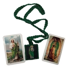 Escapular St Jude Guadalupe Prayer Cards Escapulario San Judas Oraciones Protect