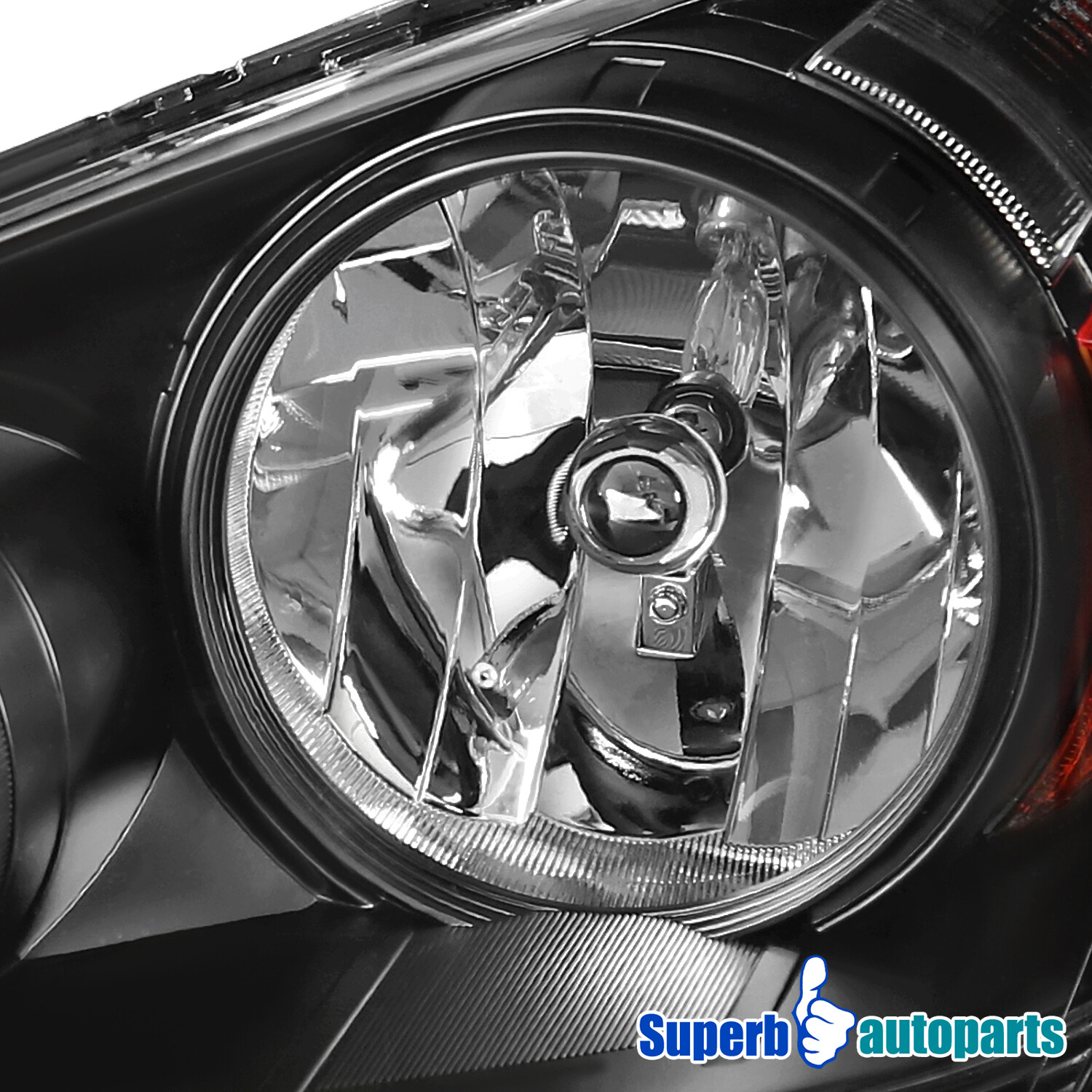 Fits 20052007 Honda Odyssey Headlights Turn Signal Black Replacement