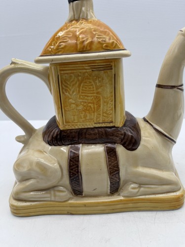 Tony Wood Camel & Sheik Rider Teapot Staffordshire ENGLAND Vintage - Picture 16 of 16