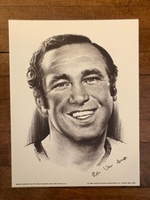 1973-74 Charles Linnett Portrait of ED VAN IMPE - Philadelphia Flyers (8x11)