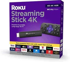 Roku Streaming Stick 4K/HDR/Dolby Vision Streaming Device with Roku Voice Remote
