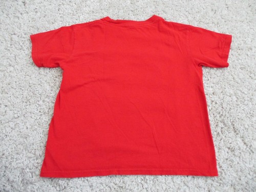 Marvel Shirt Little Boy's Small 6/7 Red Cotton Avengers POW, THOOM! Tee Youth - Picture 8 of 9