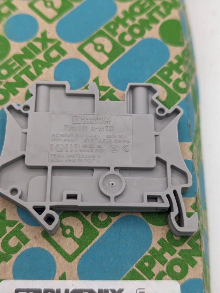 Phoenix Contact UT 4-MTD - Feed-through terminal block - 3046184 DIN Box of 50 - Image 4 of 4