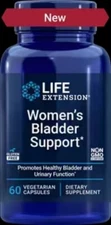 TWO PACK SALE Life Extension Women's Bladder Support 60 veg caps TAKE OFF $10