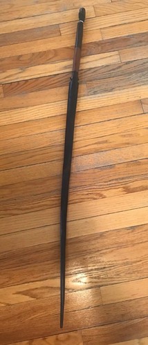 Vintage Ebony Type Hand Carved Tribal Style African Walking Stick Cane 37.5” - Picture 7 of 12