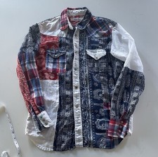 Kapital Kiro Hirata Patchwork Western Snap Shirt SDA ONI Visvim - Size 2 Medium