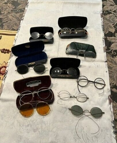 VINTAGE BAUSCH LOMB AMERICAN OPTICAL WILLSON & MORE GLASSES LOT 1940 & 50's - Imagen 1 de 5