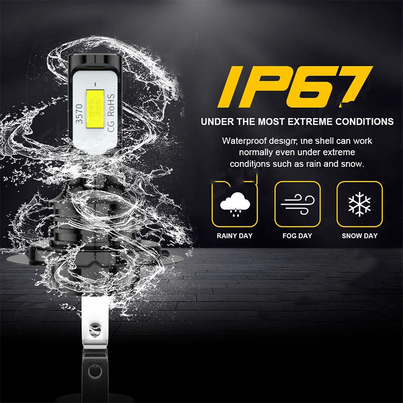 For BMW 328i 2007-2016 6x Bulbs Car LED Headlight Hi/Low Beams + Fog Lamps 6000K - Image 4 of 4