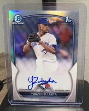 2023 Bowman Chrome 1st Bowman Yosver Zulueta Refractor Auto /499 Blue Jays 