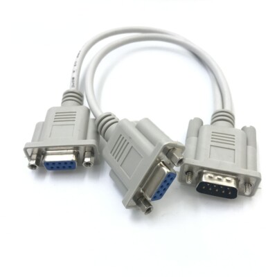DB9 9Pin 1 To 2 Rs232 Splitter Serial Cable for Cash Register POS Display