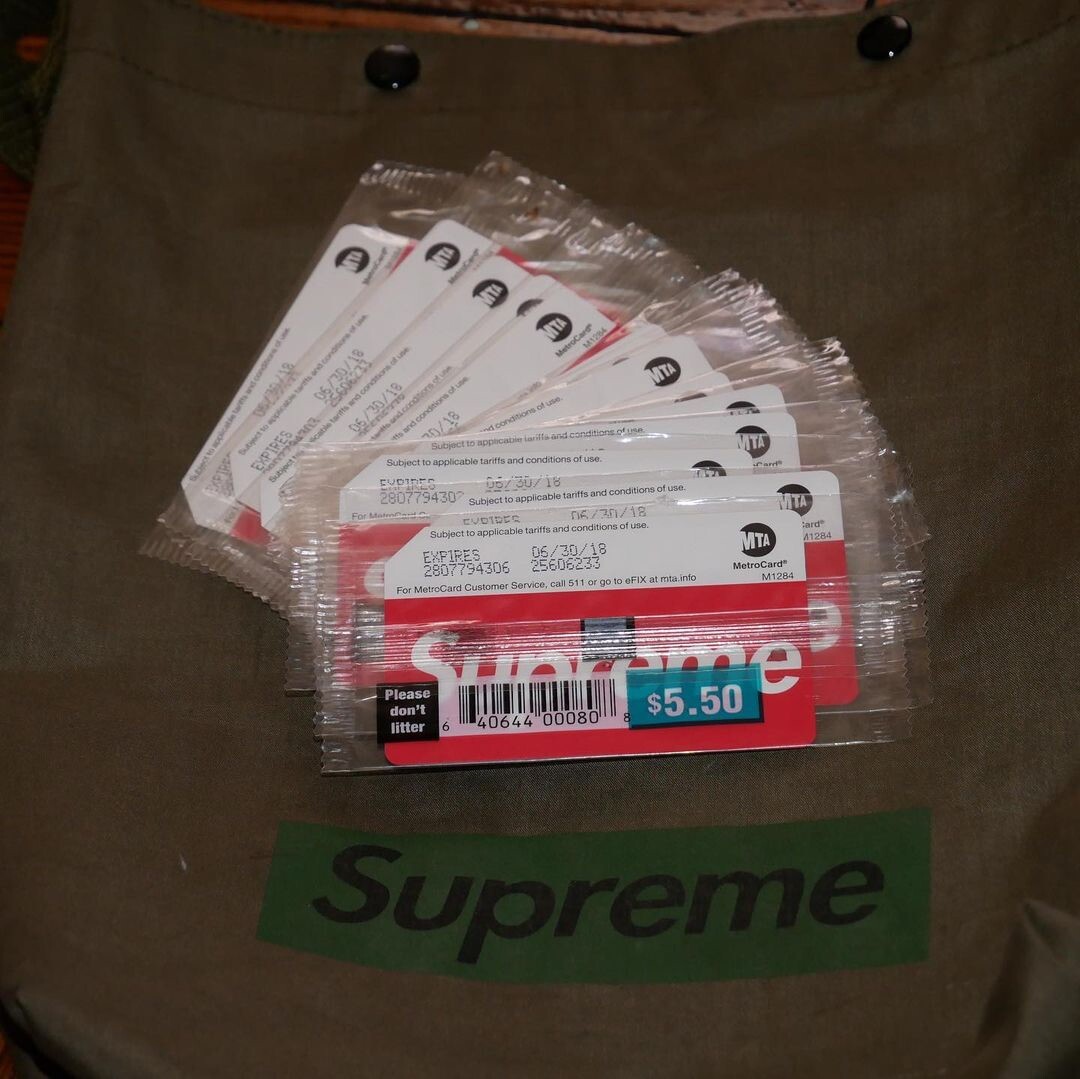 SUPREME MTA METROCARD New York NEW *Expired* SEALED 1 Single Card