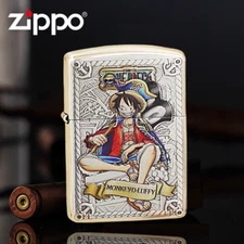 Armor Embossed Painted Monkey Luffy Zippo Lighter - US Shipping