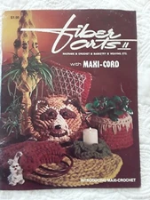 Fiber Arts II Maxi-Cord Macrame Crochet Baskets Raccoon Panda Koala Planters Wea