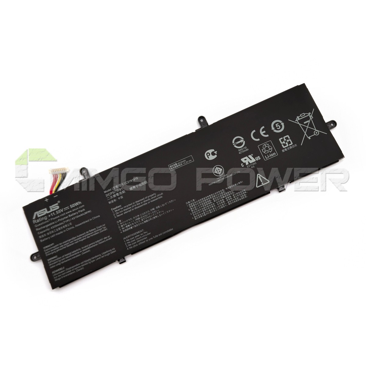 New Genuine C31N1816 50Wh Battery for Asus ZenBook Flip 13 UX362