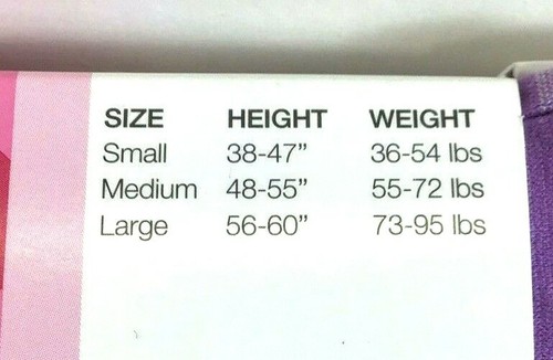 Girls Hanes Purple Tights Fashion Footless Nylon Blend Size Large - G28 - Picture 4 of 4