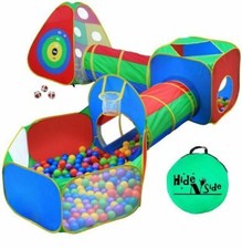 Hide N Side Kids Ball Pit Tents and Tunnels Play Set - Multicolor