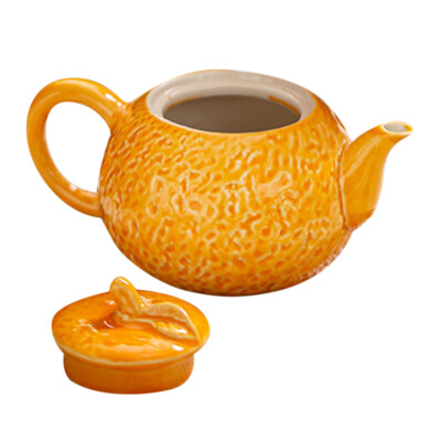 Théière Orange Voyage Bouilloire Mignonne Théières En Porcelaine offres