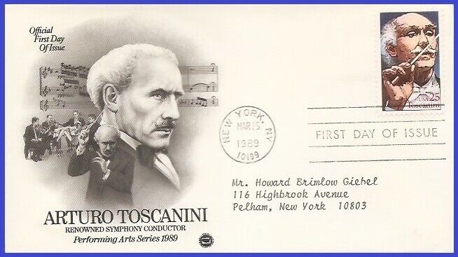 USA3 #2411 ADDR PCS ARTCRAFT FDC   Arturo Toscanini