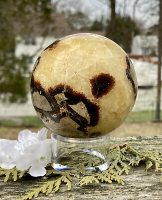 506g HUGE NATURAL DRAGON SEPTARIAN CRYSTAL HEALING SPHERE  Reiki  MOROCCO (71mm)