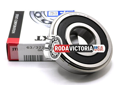 KOYO JAPAN 63/32 2RS NR C3 Ball Bearing, Rubber Sealed + Snap Ring
